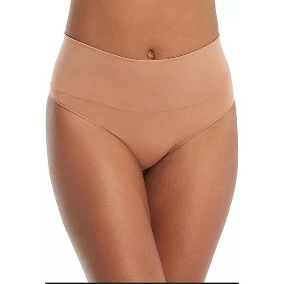 SPANX Womens Everyday Shaping Thong Panty XS Naked SS0815 Seamless Tummy Control - Picture 7 of 9